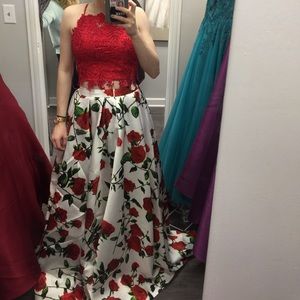 Floral prom dress size 2